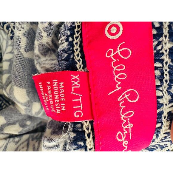 Lilly Pulitzer x Target Womens XXL Upstream Fish Print Strapless Jumpsuit Beachy - Picture 6 of 8